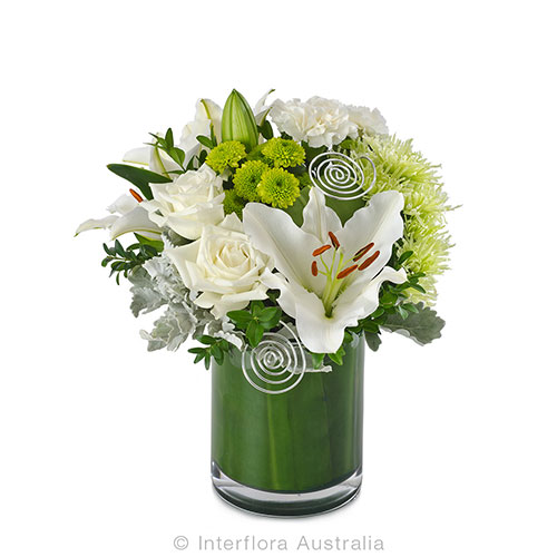 Classic white flower arrangement
